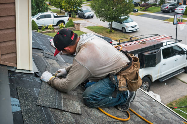 Professional Flat Roof Repair technician working in Bena, VA